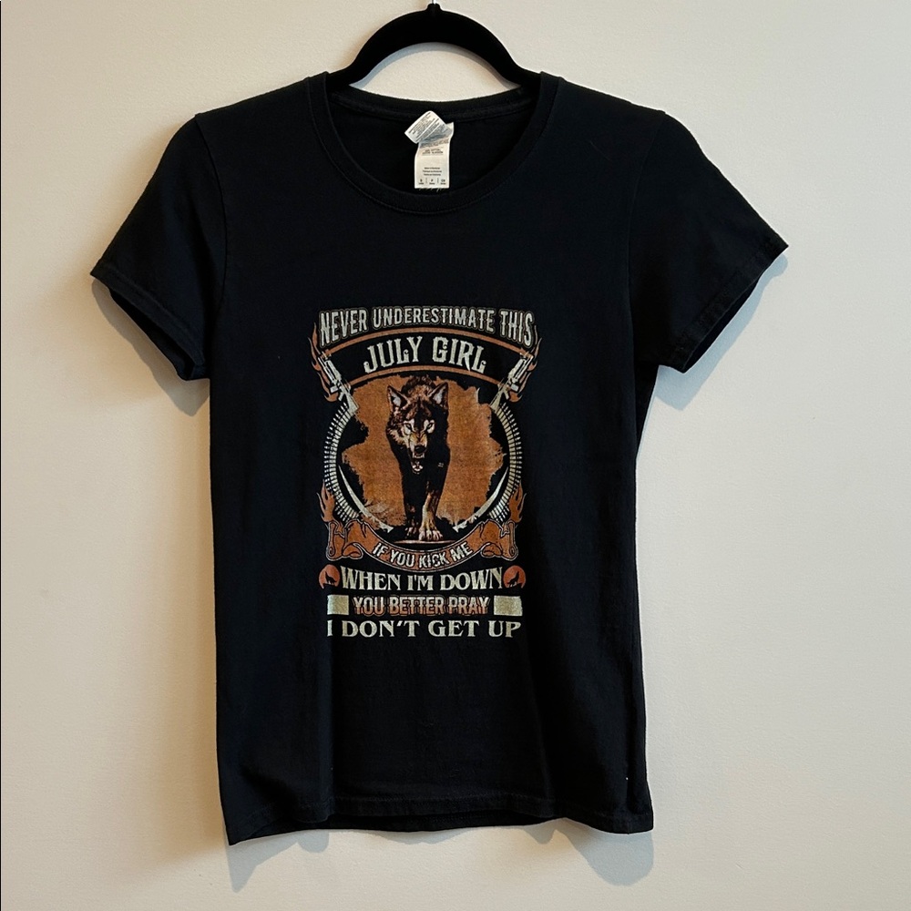 Gildan Black Graphic Tee